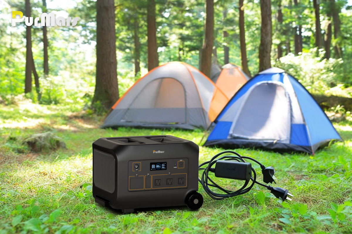 Wild fun and full power，your all-around camping godsend—— Purmars Portable Power Station B1200