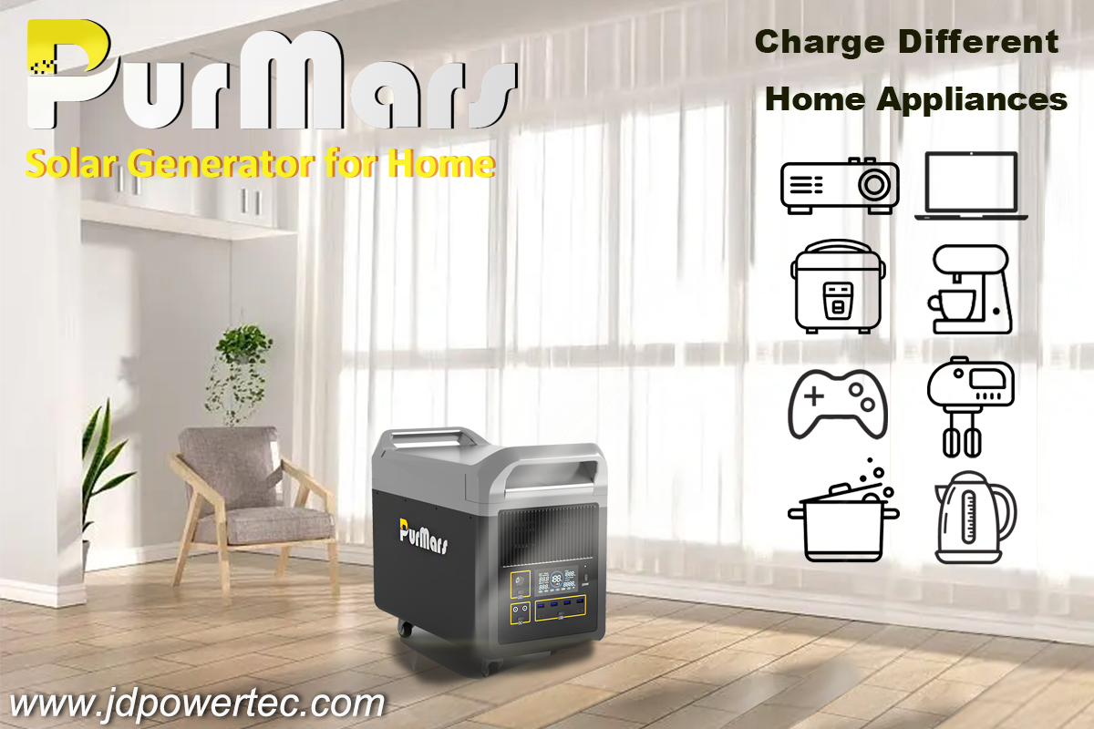 Home solar generators can provide power for various small appliances.