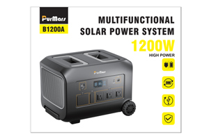 Portable Power Station B1200|1200W|Smart App Control Equip with Rod and Wheels