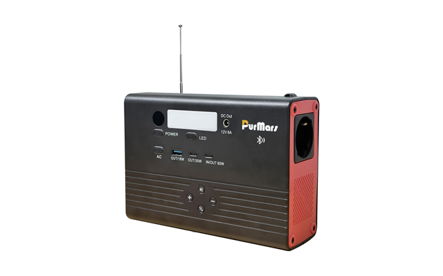 Portable Power Station P100A/E Plus|100W|with Bluetooth speaker