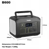 Portable power station 600w dimension