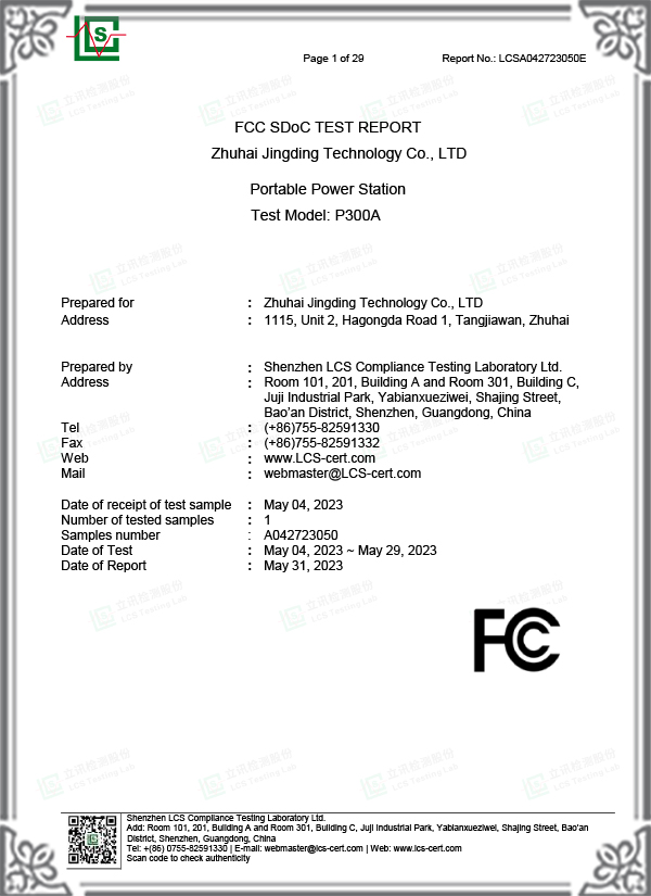 LCSA042723050E-FCC_Report