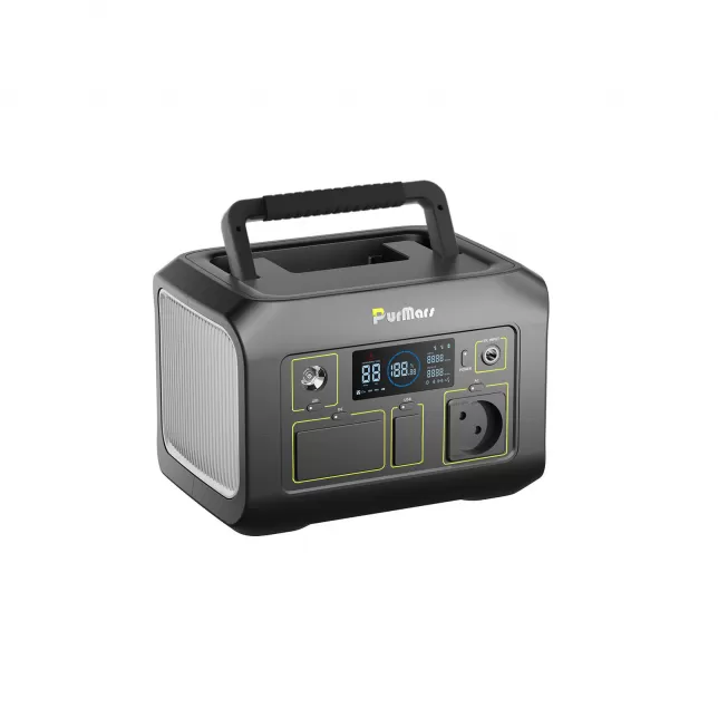 P300 portable power station 300W in white, showing compact design and carrying handle