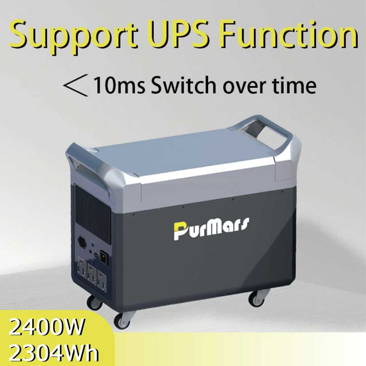 M2400 Balcony Energy Storage System with UPS Functionality, 10-millisecond Switchover Time