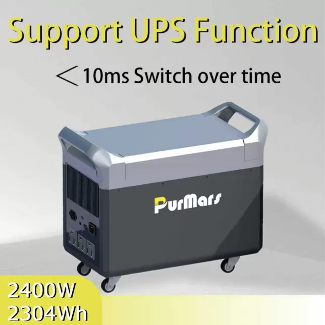 M2400 Balcony Energy Storage System with UPS Functionality, 10-millisecond Switchover Time