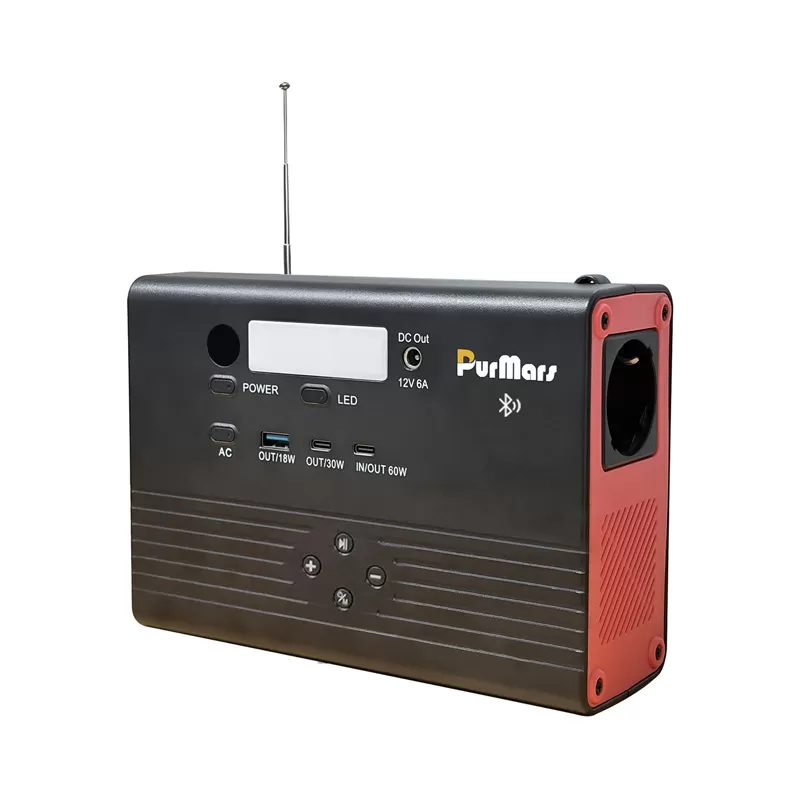 Portable Power Station P100A/E Plus|100W|with Bluetooth speaker