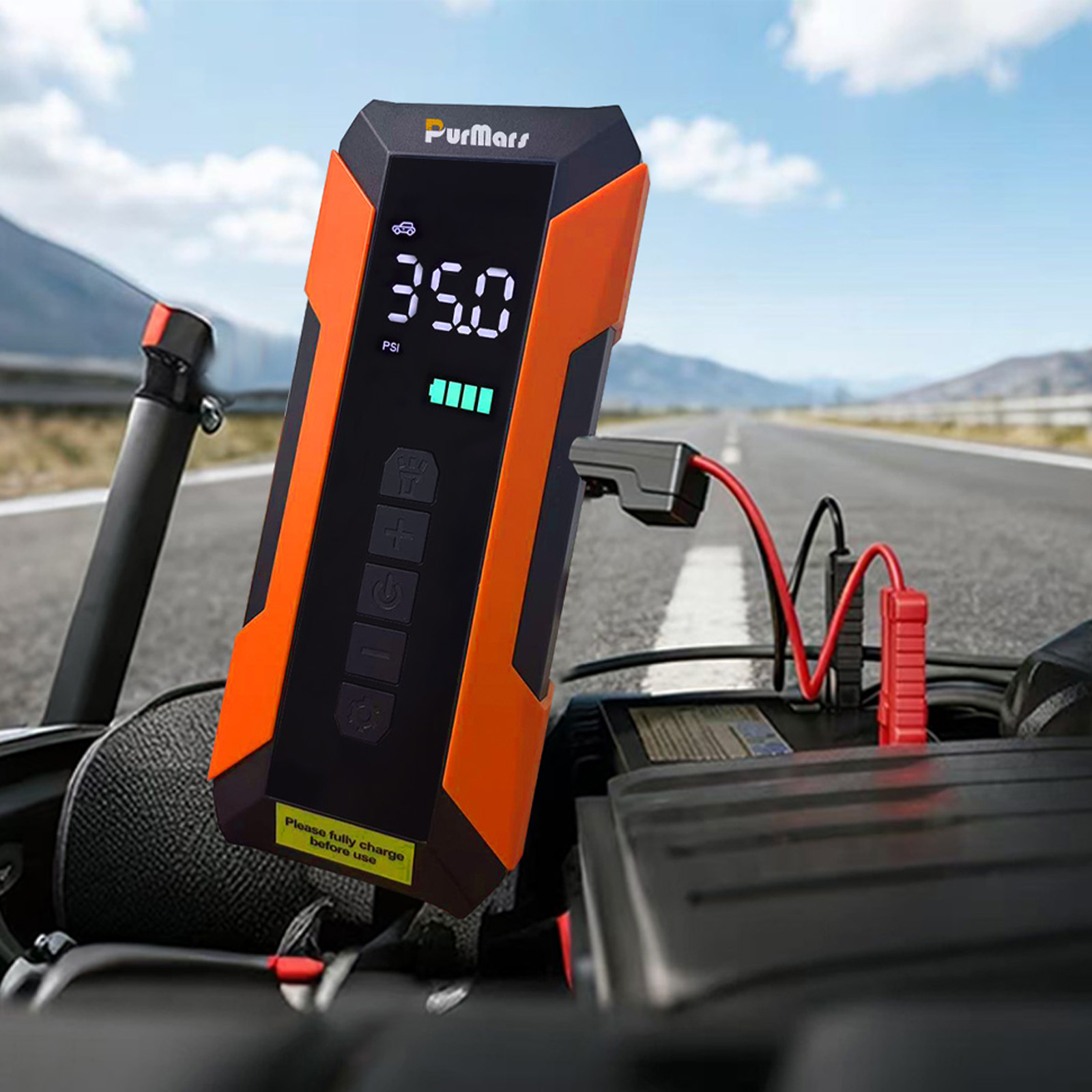 2 IN 1Jump Starter & Tire Inflator