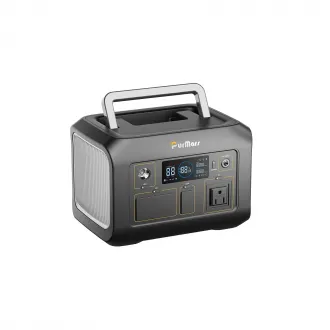 PURMARS P300A/E Portable Power Station, 288Wh, with 300W AC output socket, solar generator and lithium iron phosphate battery