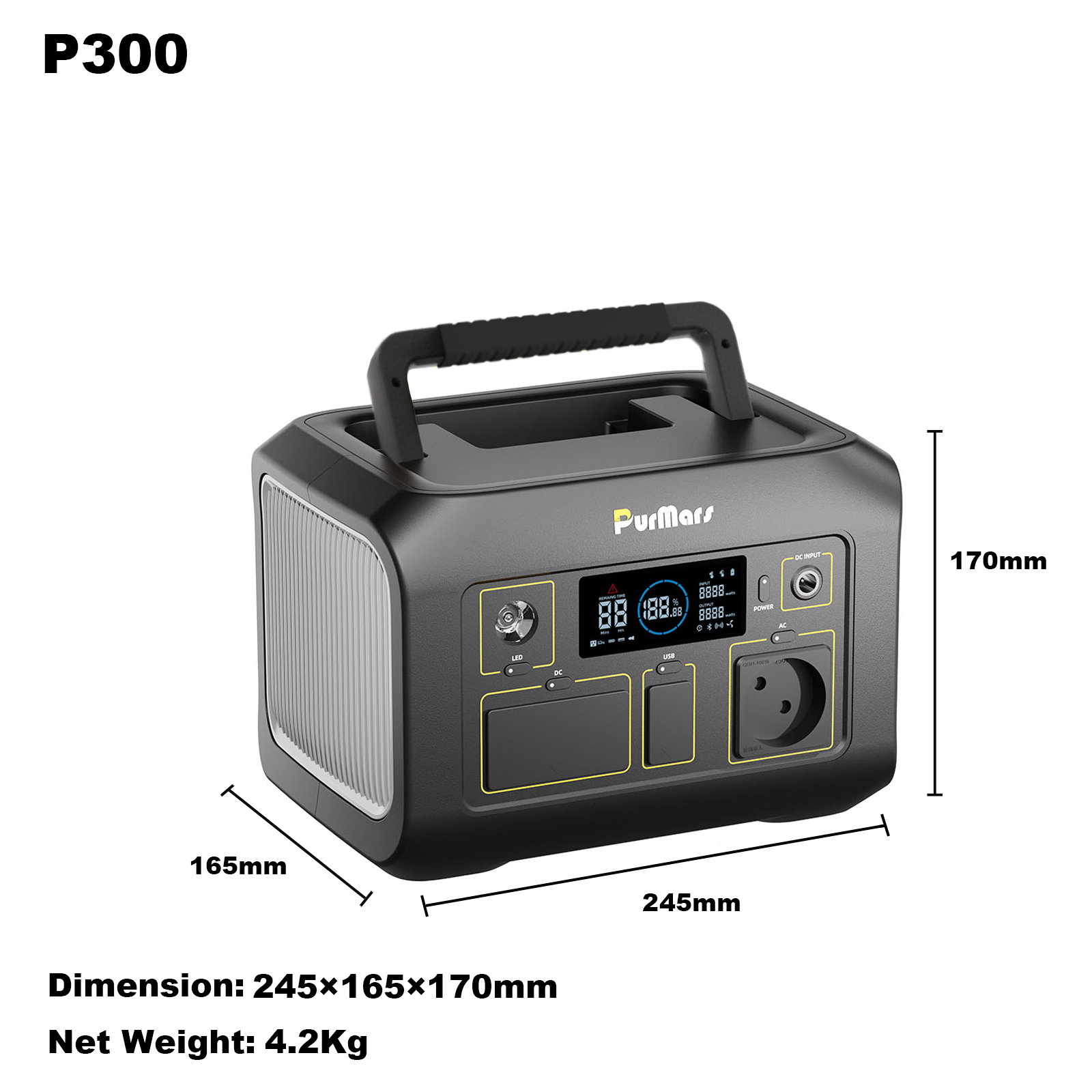 Portable Power Station P300E | 300W