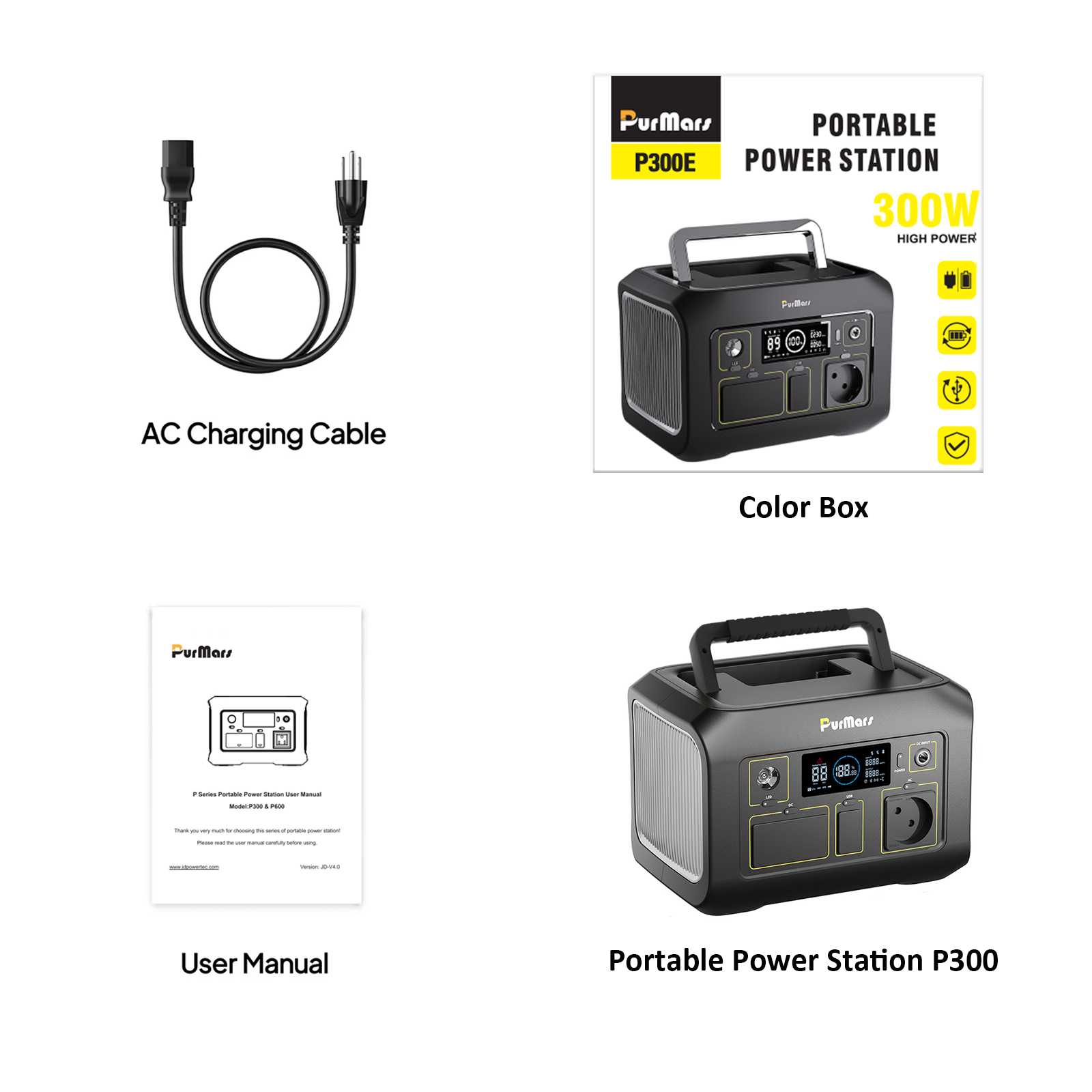 Portable Power Station P300E | 300W