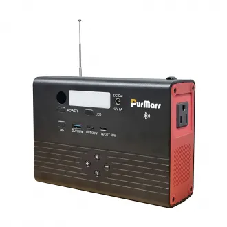 Outdoor camping energy storage power station P100A/E Plus|100W|with Bluetooth speaker|FM Radio