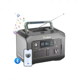PURMAES  P300A/E Plus Mobile Outdoor Power Supply 300W，Bluetooth speaker and FM Radio