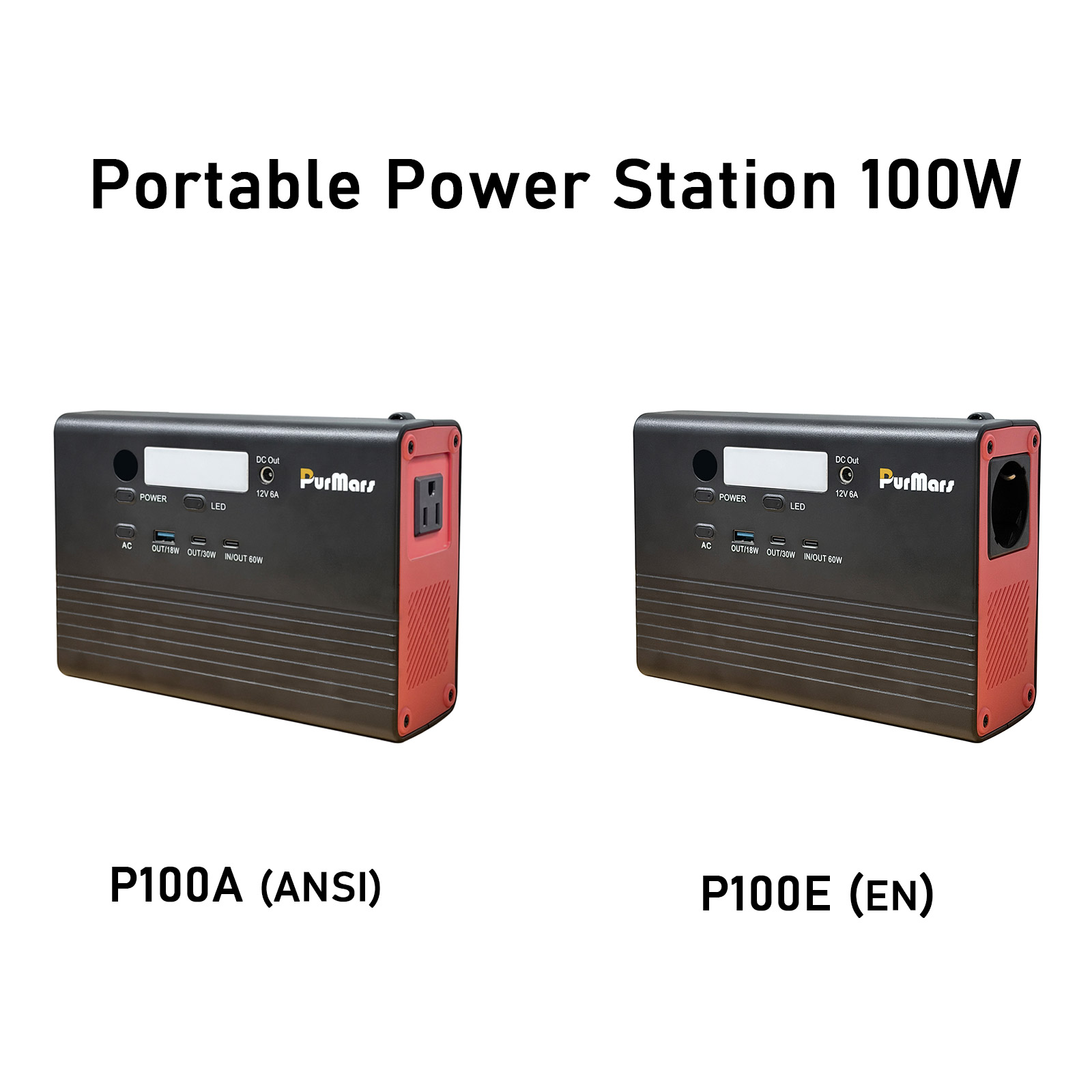 Portable Power Station P100A/E | 100W