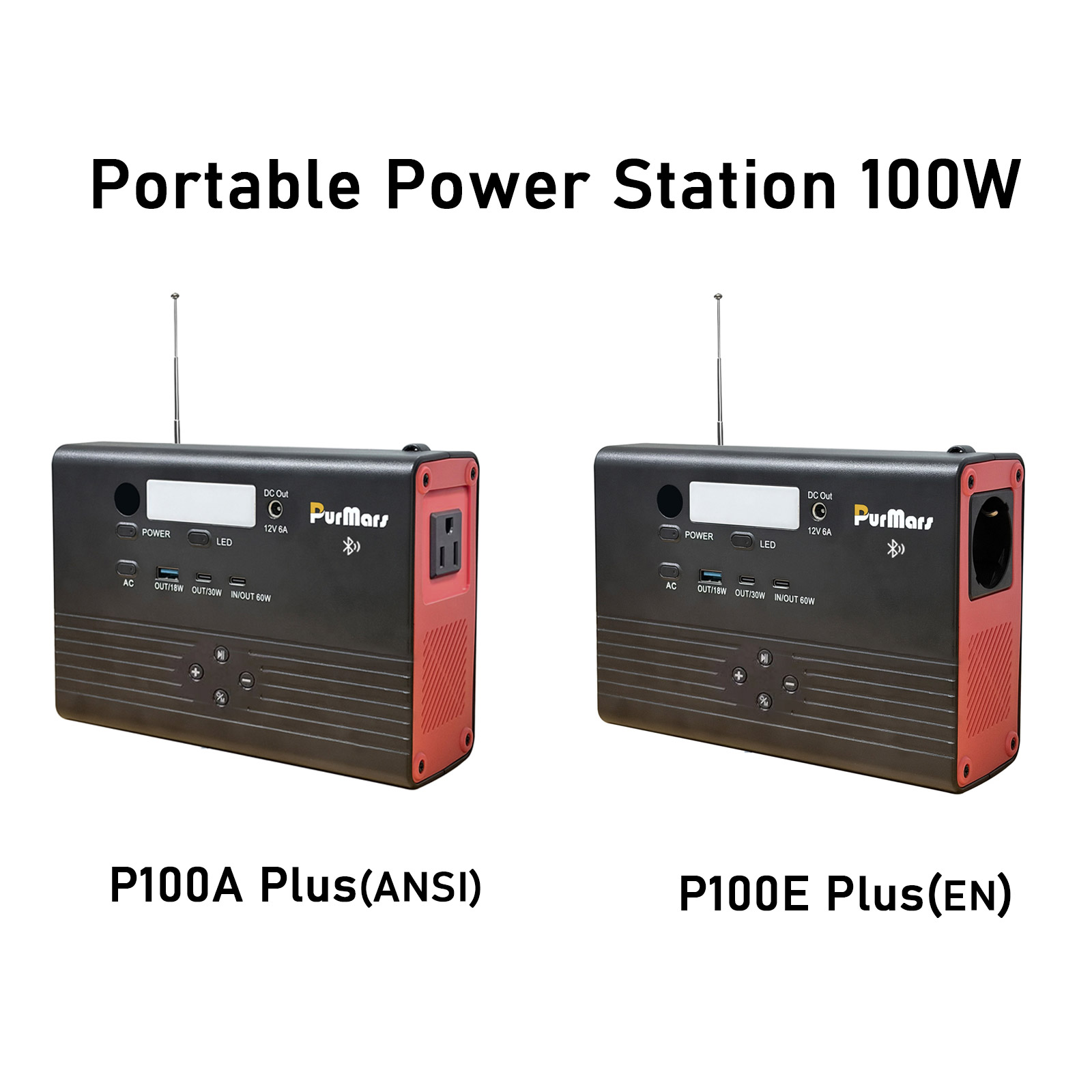 Portable Power Station P100A/E Plus|100W