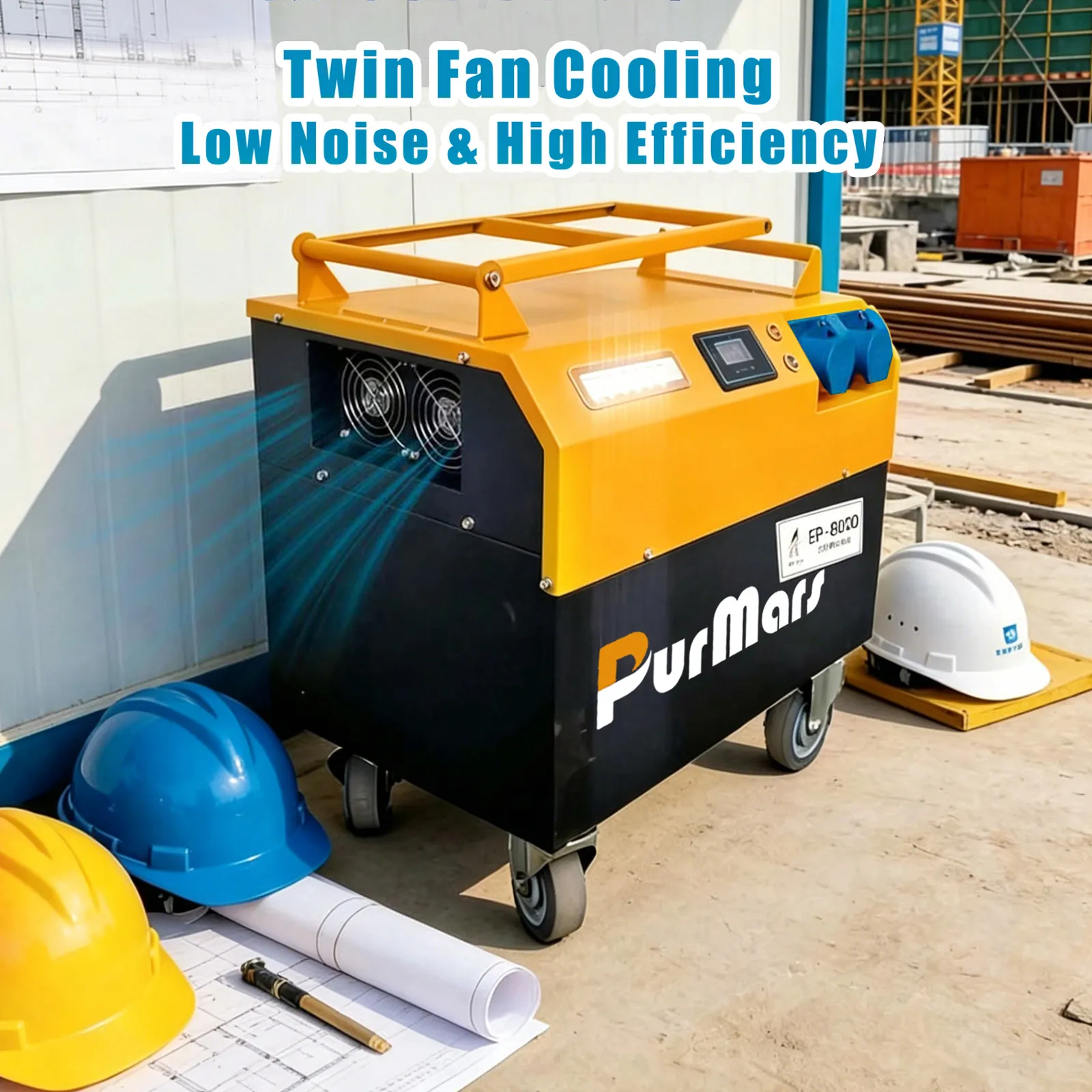 Construction‑Grade Mobile Energy‑Storage System EP8000 | 6000W, Single‑Phase 230V AC