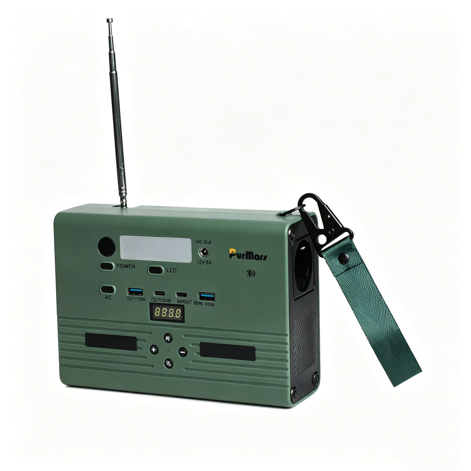 Army green 100W power bank