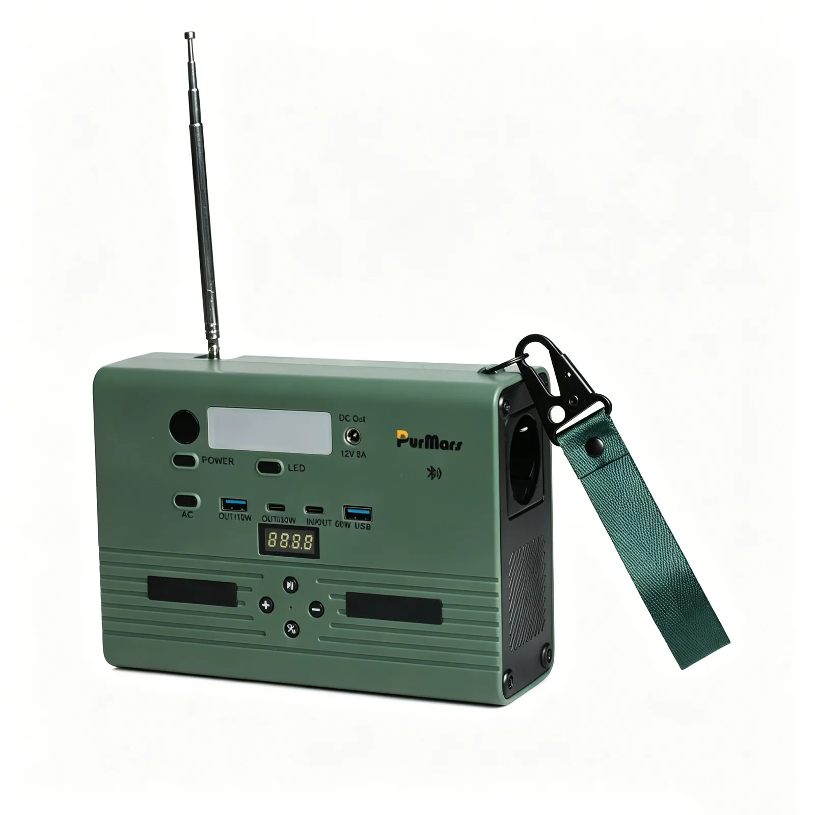 Army green 100W power bank